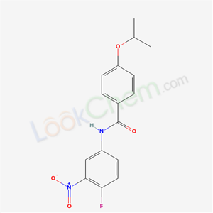 6203-07-2,N-(4-fluoro-3-nitro-phenyl)-4-propan-2-yloxy-benzamide,
