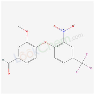 5509-72-8,3-Methoxy-4-[2-nitro-4-(trifluoromethyl)phenoxy]-benzaldehyde,3-Methoxy-4-[2-nitro-4-(trifluoromethyl)phenoxy]-benzaldehyde;