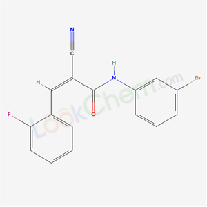 6061-66-1,(2Z)-N-(3-bromophenyl)-2-cyano-3-(2-fluorophenyl)prop-2-enamide,