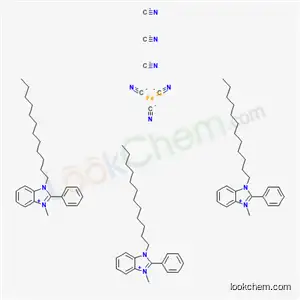Molecular Structure of 7276-58-6 (1-Methyl-2-phenyl-3-dodecylbenzimidazolinium ferrocyanide)