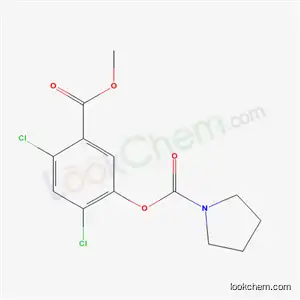 Molecular Structure of 133636-94-9 (2,4-dichloro-5-(methoxycarbonyl)phenyl pyrrolidine-1-carboxylate)