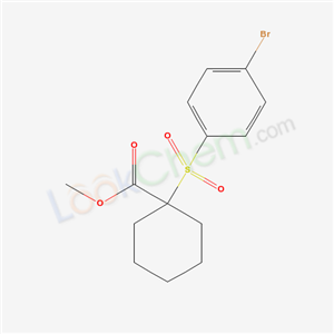 160790-08-9,methyl 1-[(4-bromophenyl)sulfonyl]cyclohexanecarboxylate,
