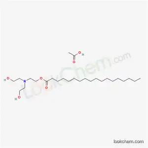 Molecular Structure of 17329-61-2 (bis(2-hydroxyethyl)[2-(stearoyloxy)ethyl]ammonium acetate)