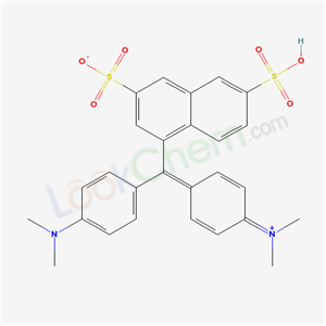 4-[(4-dimethylaminophenyl)-(4-dimethylazaniumylidene-1-cyclohexa-2,5-dienylidene)methyl]-7-sulfo-naphthalene-2-sulfonate