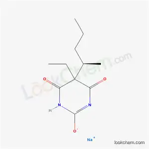 Molecular Structure of 21642-83-1 ((R)-(+)-Pentobarbital sodium)