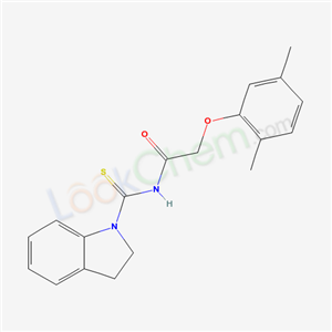 6977-69-1,N-(2,3-dihydro-1H-indol-1-ylcarbothioyl)-2-(2,5-dimethylphenoxy)acetamide,