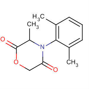 Molecular Structure of 114849-87-5 (2,5-Morpholinedione, 4-(2,6-dimethylphenyl)-3-methyl-)