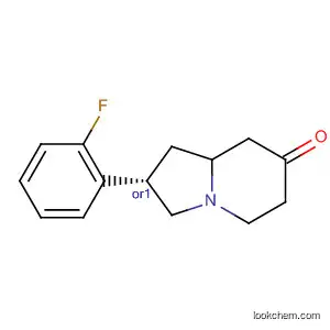 Molecular Structure of 115031-82-8 (7(1H)-Indolizinone, 2-(2-fluorophenyl)hexahydro-, trans-)