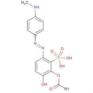 Molecular Structure of 15658-49-8 (Phenol, 4-[[4-(methylamino)phenyl]azo]-, hydrogen sulfate (ester))