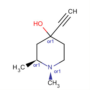 4-Piperidinol, 4-ethynyl-1,2-dimethyl-, cis-