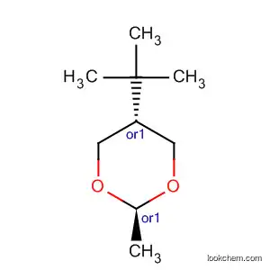 Molecular Structure of 28295-46-7 (1,3-Dioxane, 5-(1,1-dimethylethyl)-2-methyl-, trans-)