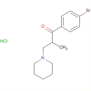 1-Propanone, 1-(4-bromophenyl)-2-methyl-3-(1-piperidinyl)-, hydrochloride