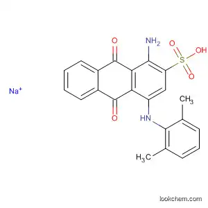 Molecular Structure of 41312-80-5 (2-Anthracenesulfonic acid,
1-amino-4-[(2,6-dimethylphenyl)amino]-9,10-dihydro-9,10-dioxo-,
monosodium salt)