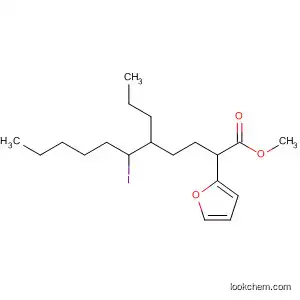 Molecular Structure of 49775-82-8 (2-Furanoctanoic acid, tetrahydro-5-(1-iodohexyl)-, methyl ester)