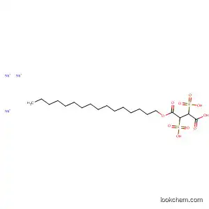 Molecular Structure of 51515-75-4 (Butanedioic acid, 2,3-disulfo-, 1-hexadecyl ester, trisodium salt)