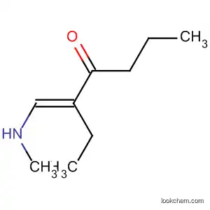 Molecular Structure of 59951-59-6 (4-Heptanone, 3-[(methylamino)methylene]-, (E)-)