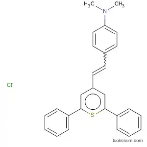 Molecular Structure of 59970-83-1 (Thiopyrylium, 4-[2-[4-(dimethylamino)phenyl]ethenyl]-2,6-diphenyl-,
chloride)