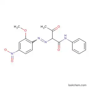 Molecular Structure of 59970-95-5 (Butanamide, 2-[(2-methoxy-4-nitrophenyl)azo]-3-oxo-N-phenyl-)