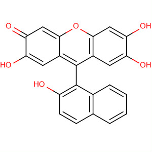 3H-Xanthen-3-one, 2,6,7-trihydroxy-9-(2-hydroxy-1-naphthalenyl)-