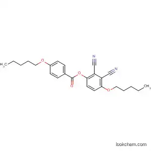 Molecular Structure of 67042-21-1 (Benzoic acid, 4-(pentyloxy)-, 2,3-dicyano-4-(pentyloxy)phenyl ester)