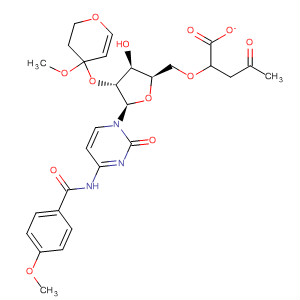 Molecular Structure of 69895-20-1 (Cytidine,
N-(4-methoxybenzoyl)-2'-O-(tetrahydro-4-methoxy-2H-pyran-4-yl)-,
5'-(4-oxopentanoate))