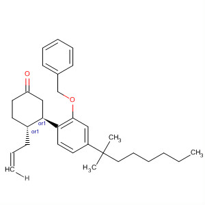 Cyclohexanone, 3-[4-(1,1-dimethylheptyl)-2-(phenylmethoxy)phenyl]-4-(2-propenyl)-, trans-