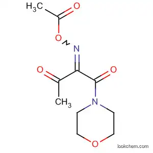 Molecular Structure of 70791-51-4 (Morpholine, 4-[2-[(acetyloxy)imino]-1,3-dioxobutyl]-)