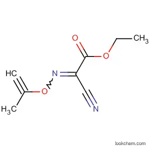 Molecular Structure of 70791-55-8 (Acetic acid, cyano[(2-propynyloxy)imino]-, ethyl ester)