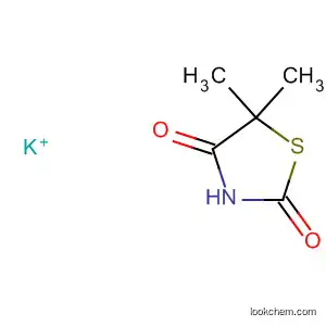 Molecular Structure of 72387-99-6 (2,4-Thiazolidinedione, 5,5-dimethyl-, potassium salt)