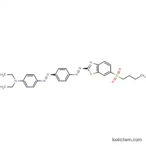 Molecular Structure of 72395-69-8 (Benzenamine,
4-[[4-[[6-(butylsulfonyl)-2-benzothiazolyl]azo]phenyl]azo]-N,N-diethyl-)