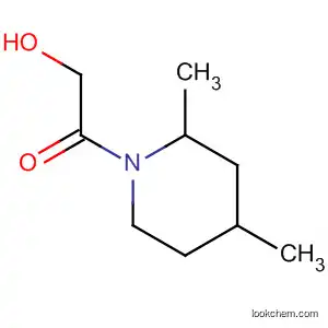 Molecular Structure of 73251-22-6 (Piperidine, 1-(hydroxyacetyl)-2,4-dimethyl-)