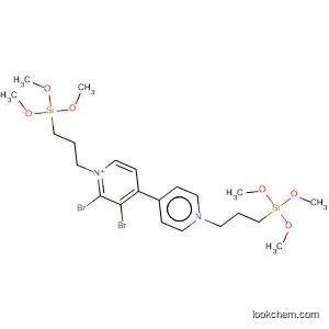 Molecular Structure of 74173-49-2 (4,4'-Bipyridinium, 1,1'-bis[3-(trimethoxysilyl)propyl]-, dibromide)