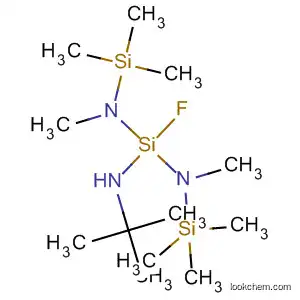 Molecular Structure of 74174-05-3 (Silanetriamine,
N''-(1,1-dimethylethyl)-1-fluoro-N,N'-dimethyl-N,N'-bis(trimethylsilyl)-)