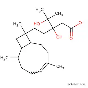 Molecular Structure of 74176-03-7 (2,3-Pentanediol,
5-(6,10-dimethyl-2-methylenebicyclo[7.2.0]undec-5-en-10-yl)-2-methyl-,
3-acetate)