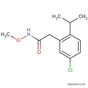 Molecular Structure of 74939-51-8 (Benzeneacetamide, 4-chloro-N-methoxy-a-(1-methylethyl)-)