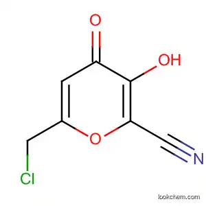 4H-Pyran-2-carbonitrile, 6-(chloromethyl)-3-hydroxy-4-oxo-