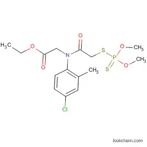 Molecular Structure of 75837-58-0 (Glycine,
N-(4-chloro-2-methylphenyl)-N-[[(dimethoxyphosphinothioyl)thio]acetyl]-,
ethyl ester)