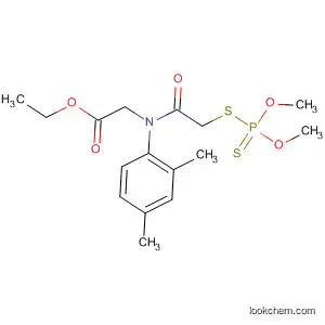 Molecular Structure of 75837-59-1 (Glycine,
N-[[(dimethoxyphosphinothioyl)thio]acetyl]-N-(2,4-dimethylphenyl)-, ethyl
ester)
