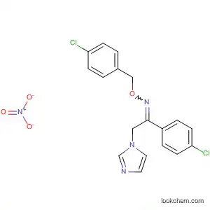 Molecular Structure of 76472-70-3 (Ethanone, 1-(4-chlorophenyl)-2-(1H-imidazol-1-yl)-,
O-[(4-chlorophenyl)methyl]oxime, nitrate)