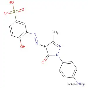 Molecular Structure of 76552-14-2 (Benzenesulfonic acid,
3-[[1-(4-aminophenyl)-4,5-dihydro-3-methyl-5-oxo-1H-pyrazol-4-yl]azo]-
4-hydroxy-)