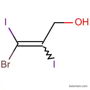Molecular Structure of 77353-34-5 (2-Propen-1-ol, 3-bromo-2,3-diiodo-)