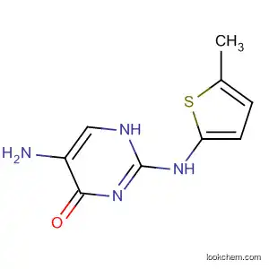Molecular Structure of 77961-42-3 (4(1H)-Pyrimidinone, 5-amino-2-[(5-methyl-2-thienyl)amino]-)