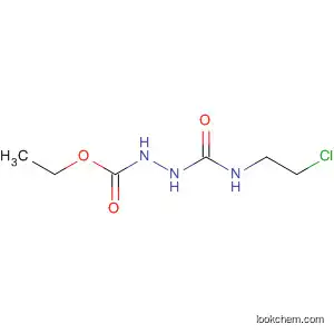 Molecular Structure of 78409-64-0 (Hydrazinecarboxylic acid, 2-[[(2-chloroethyl)amino]carbonyl]-, ethyl
ester)