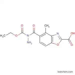 Molecular Structure of 78620-42-5 (2-Benzoxazolecarboxylic acid, 4-methyl-, 2-(ethoxycarbonyl)hydrazide)