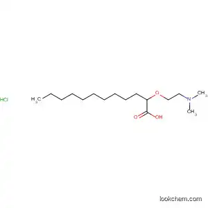 Molecular Structure of 78693-49-9 (Dodecanoic acid, 2-[2-(dimethylamino)ethoxy]-, hydrochloride)