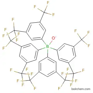 Molecular Structure of 79230-20-9 (Borate(1-), tetrakis[3,5-bis(trifluoromethyl)phenyl]-)