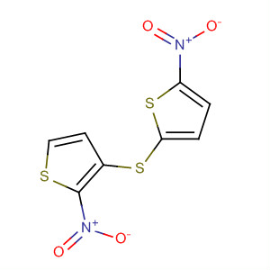 Molecular Structure of 79929-24-1 (Thiophene, 2-nitro-3-[(5-nitro-2-thienyl)thio]-)