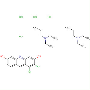 Molecular Structure of 79939-95-0 (1-Propanamine, 3,3'-[3,6-acridinediylbis(oxy)]bis[N,N-diethyl-,
trihydrochloride)