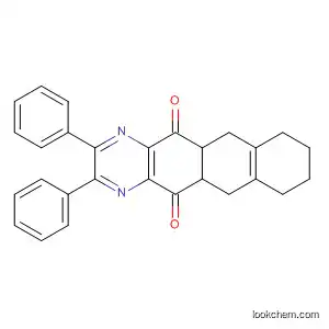 Molecular Structure of 80022-23-7 (Naphtho[2,3-g]quinoxaline-5,12-dione,
5a,6,7,8,9,10,11,11a-octahydro-2,3-diphenyl-)