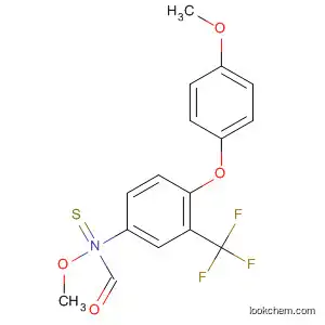 Molecular Structure of 80199-20-8 (Carbamothioic acid, [4-(4-methoxyphenoxy)-3-(trifluoromethyl)phenyl]-,
S-methyl ester)